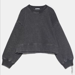 SOLD! Zara Washed sweatshirt